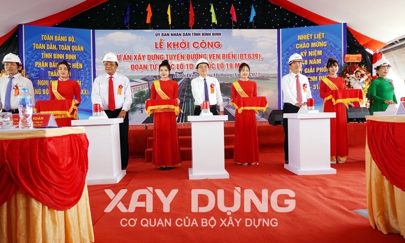 Bình Định: Khởi công xây dựng tuyến đường ven biển hơn 1.490 tỷ đồng