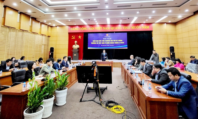 Giao ban xúc tiến thương mại với hệ thống Thương vụ Việt Nam ở nước ngoài tháng 3
