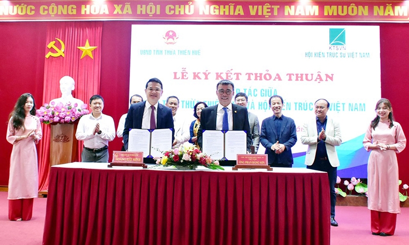 Thừa Thiên - Huế: Ký kết thỏa thuận hợp tác về lĩnh vực quy hoạch – kiến trúc