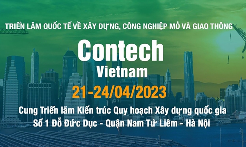 Triển lãm Contech Vietnam 2023 mang đến những công nghệ xây dựng tiên tiến nhất trên thế giới