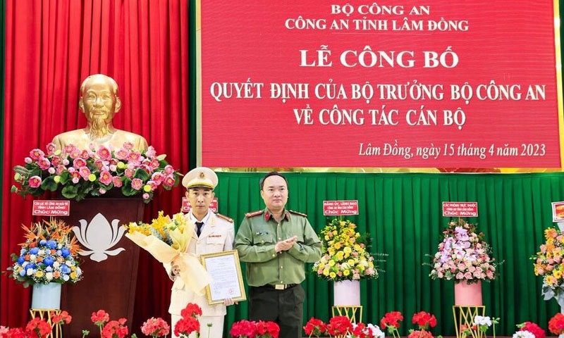 Lâm Đồng: Bổ nhiệm Phó Giám đốc Công an tỉnh