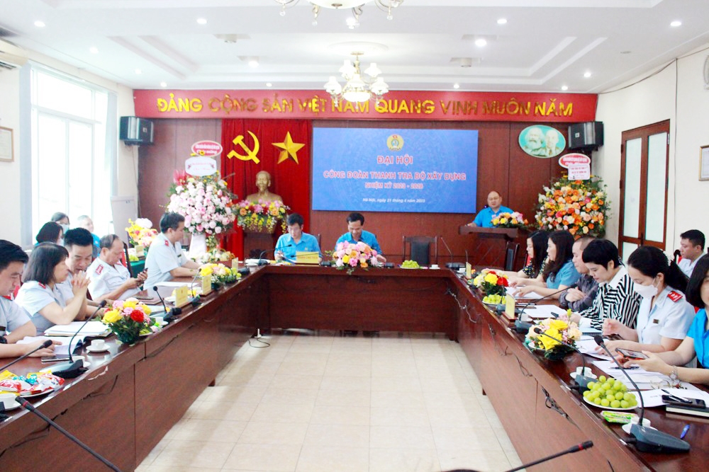 Thanh tra Bộ Xây dựng tổ chức thành công Đại hội Công đoàn nhiệm kỳ 2023 - 2028