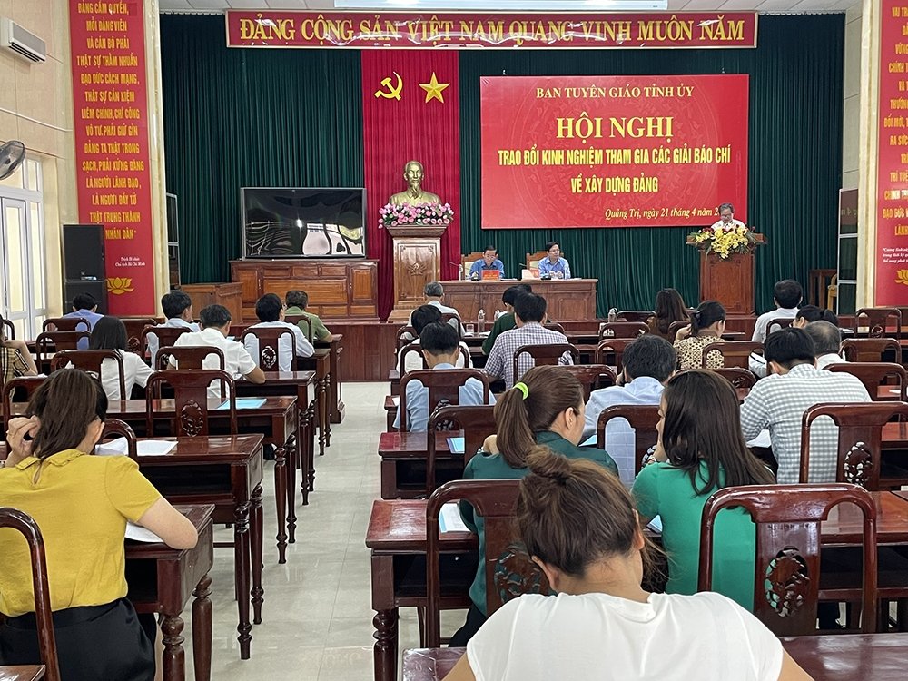 Quảng Trị: Hội nghị trao đổi kinh nghiệm các giải báo chí về xây dựng Đảng