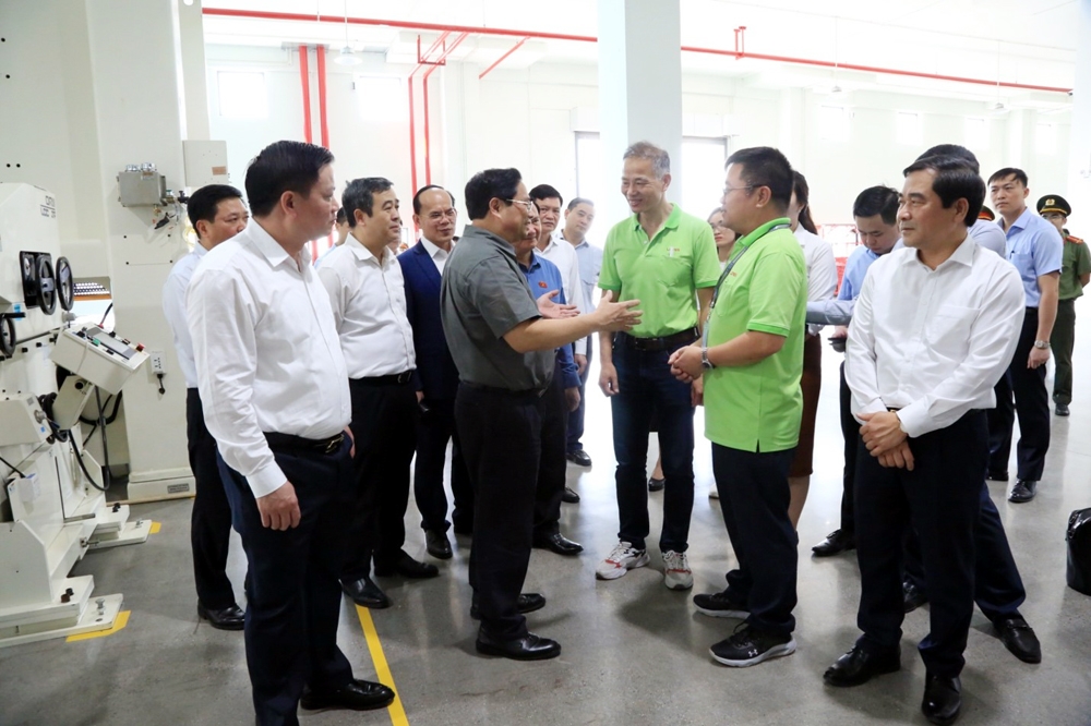 Thủ tướng Chính phủ Phạm Minh Chính thăm Khu công nghiệp Liên Hà Thái