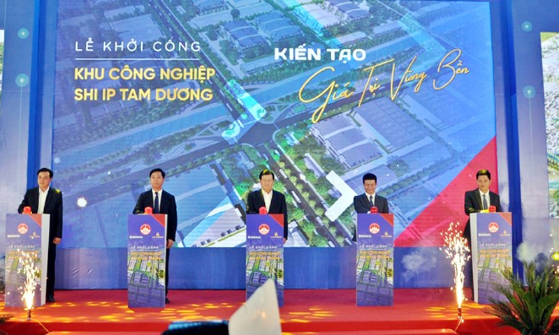 Vĩnh Phúc: Chính thức khởi công xây dựng Khu công nghiệp SHI IP Tam Dương