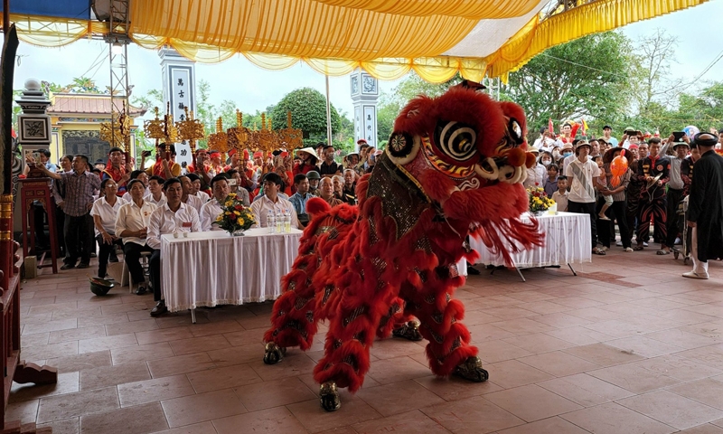 Giao Thuỷ (Nam Định): Tưng bừng lễ hội truyền thống đình, chùa Duyên Thọ xã Giao Nhân