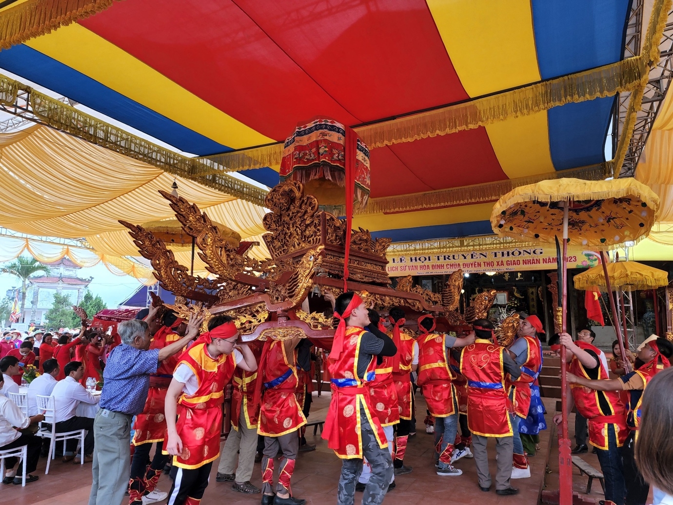 Giao Thuỷ (Nam Định): Tưng bừng lễ hội truyền thống đình, chùa Duyên Thọ xã Giao Nhân