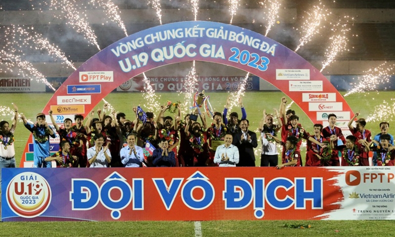 U19 Đông Á Thanh Hóa chính thức vô địch Giải bóng đá U19 quốc gia năm 2023