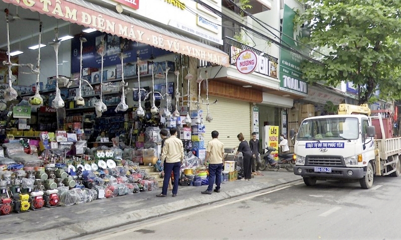 Phúc Yên (Vĩnh Phúc): Ra quân cao điểm kiểm tra, xử lý vi phạm trật tự đô thị