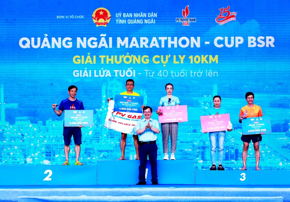 Đội tuyển PV GAS đạt thành tích cao tại Giải chạy “Quảng Ngãi Marathon - Cup BSR 2023”