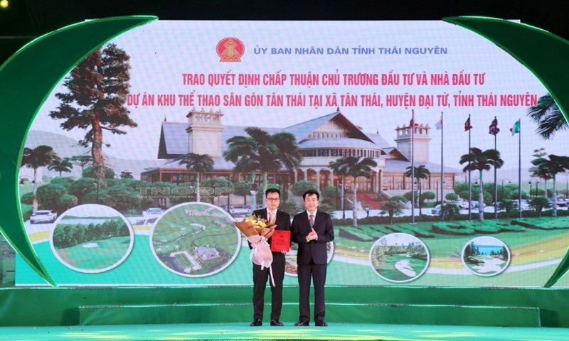 Thái Nguyên: Hơn 586 tỷ đồng xây dựng Khu thể thao sân golf Tân Thái