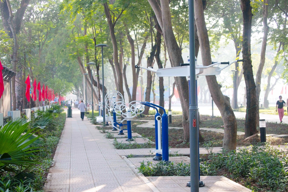 Long Biên (Hà Nội): Khánh thành công trình cải tạo, chỉnh trang vườn hoa Ngọc Lâm