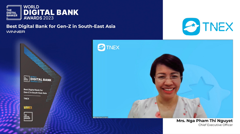 TNEX giành “cú đúp” giải thưởng quốc tế World Digital Bank Awards 2023