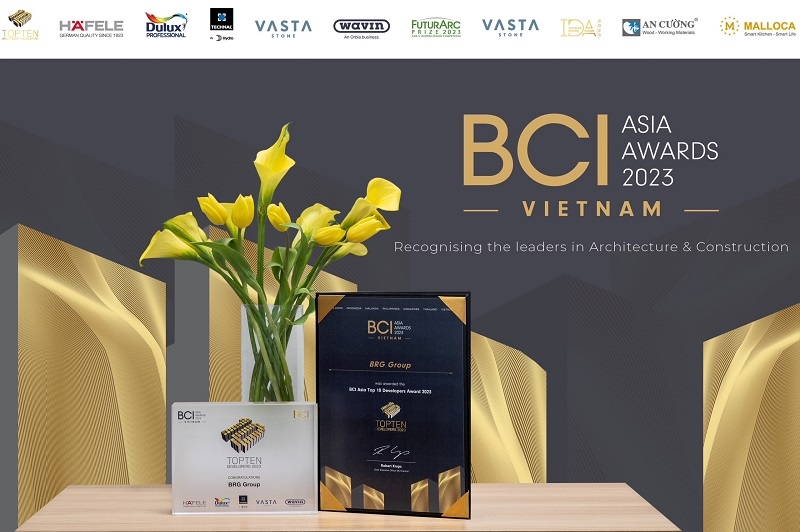 Tập đoàn BRG tiếp tục được vinh danh tại giải thưởng BCI Asia Awards 2023 với những kiến tạo mang giá trị bền vững tới cho cộng đồng
