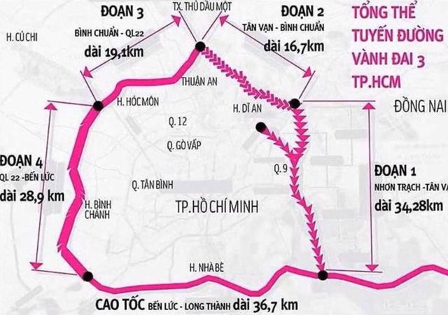 Đường vành đai 3 TPHCM sẽ khởi công trước ngày 30/6