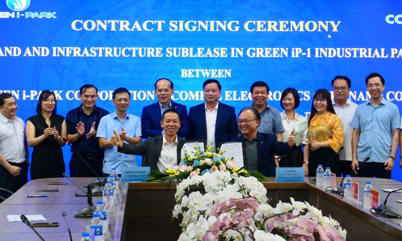 Thái Bình: Công ty TNHH Compal Electronics Việt Nam chính thức ký kết hợp tác đầu tư vào KCN Liên Hà Thái