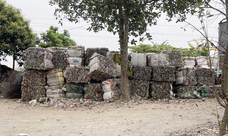 Bình Giang (Hải Dương): Cơ sở tái chế nhựa ô nhiễm ở xã nông thôn mới kiểu mẫu