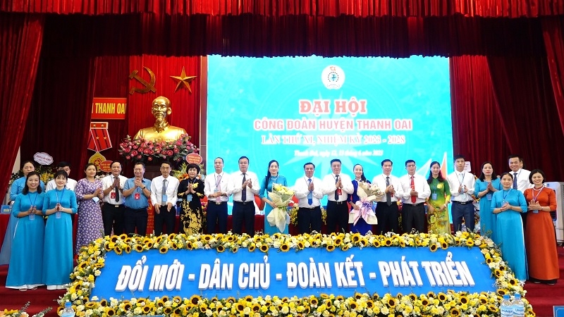Hà Nội: Đại hội Công đoàn huyện Thanh Oai lần thứ XI thành công tốt đẹp