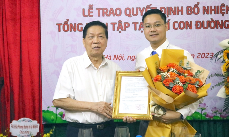 Nhà báo Hoàng Minh Thành làm Tổng Biên tập Tạp chí Con đường xanh