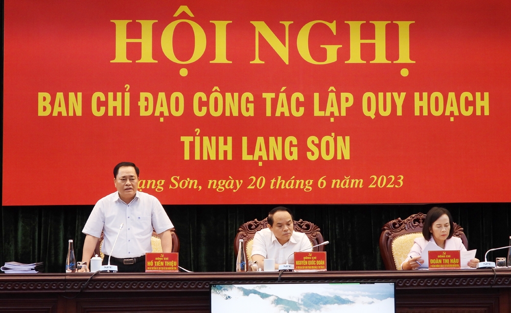Hội nghị Ban chỉ đạo công tác lập quy hoạch tỉnh Lạng Sơn