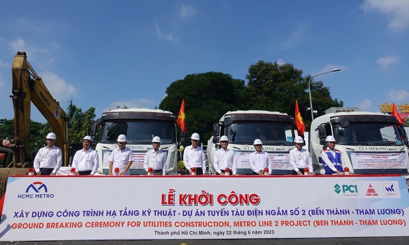 Thành phố Hồ Chí Minh: Khởi công xây dựng hạ tầng tuyến Metro số 2