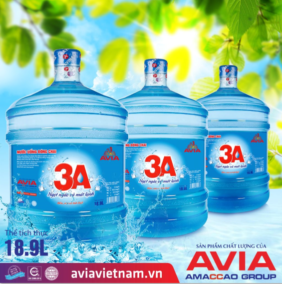 Nước AVIA 3A - Thương hiệu uy tín vì sức khỏe người dùng