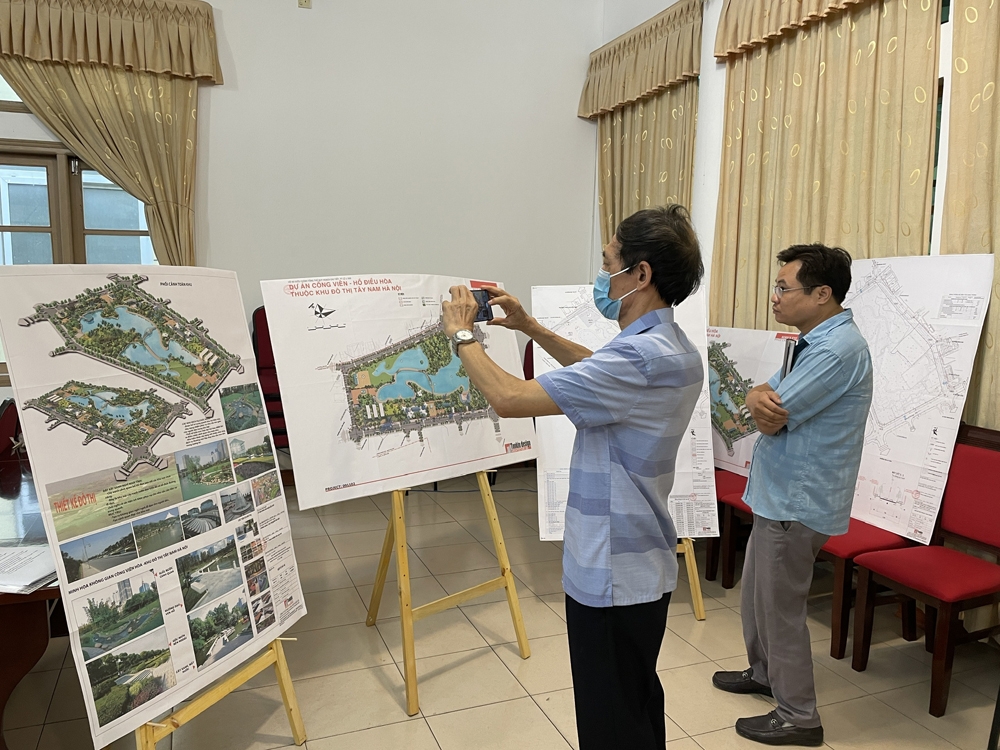 Cầu Giấy: Công bố công khai Đồ án điều chỉnh tổng thể Quy hoạch chi tiết Khu công viên – hồ điều hòa thuộc Khu đô thị Tây Nam Hà Nội