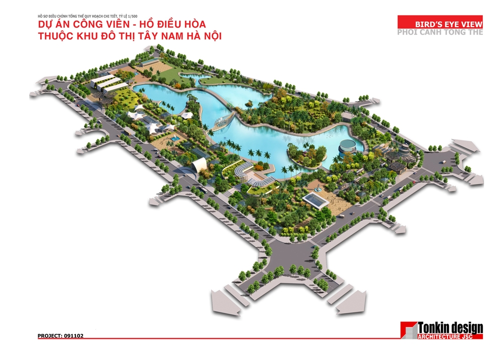 Cầu Giấy: Công bố công khai Đồ án điều chỉnh tổng thể Quy hoạch chi tiết Khu công viên – hồ điều hòa thuộc Khu đô thị Tây Nam Hà Nội