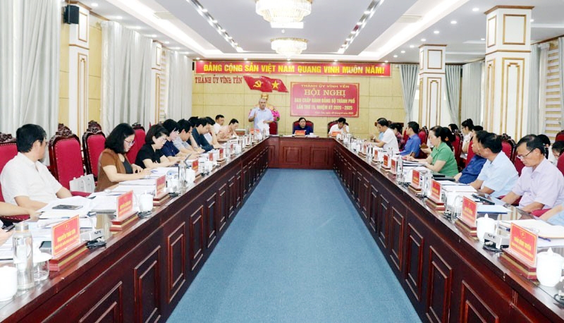 Vĩnh Yên (Vĩnh Phúc): Tổ chức thành công Hội nghị Ban Chấp hành Đảng bộ thành phố nhiệm kỳ 2020-2025