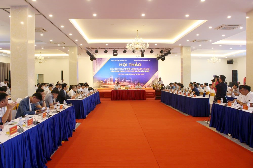 Mê Linh (Hà Nội): Tổ chức Hội thảo lấy ý kiến về quy hoạch xây dựng vùng