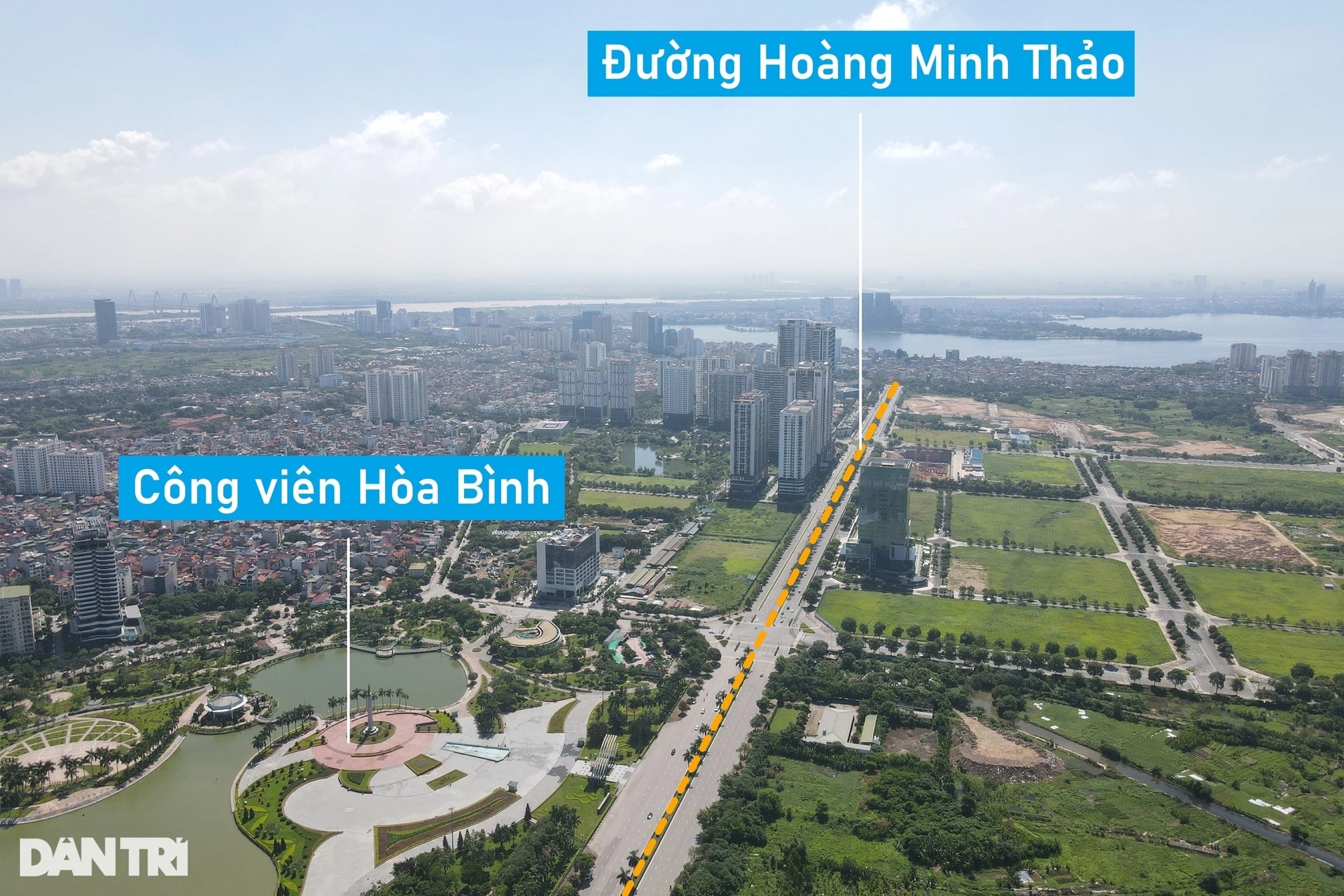 Hiện trạng 2 trục đường quy hoạch đi qua khu đô thị Ngoại giao đoàn