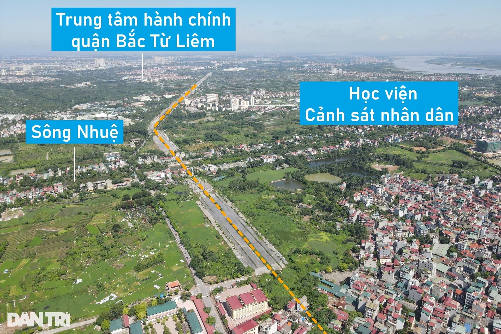 Hiện trạng 2 trục đường quy hoạch đi qua khu đô thị Ngoại giao đoàn