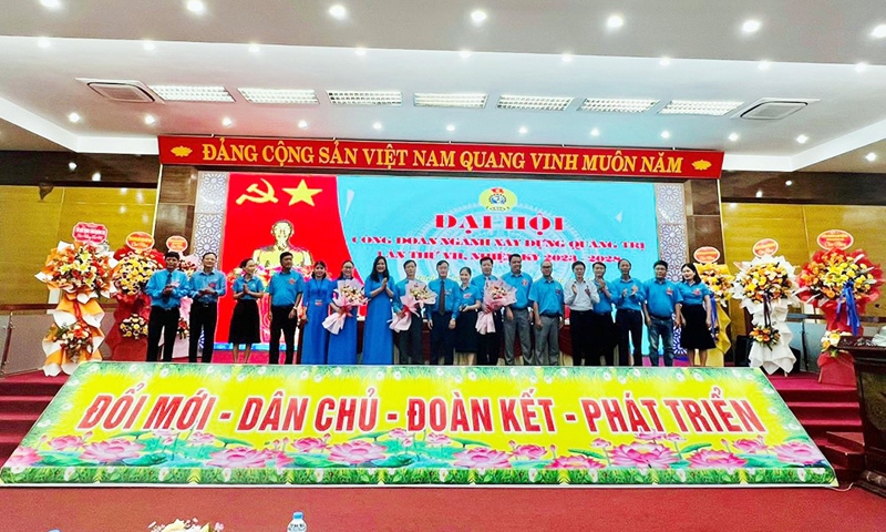 Quảng Trị: Đại hội Công đoàn ngành Xây dựng nhiệm kỳ 2023 - 2028 thành công tốt đẹp