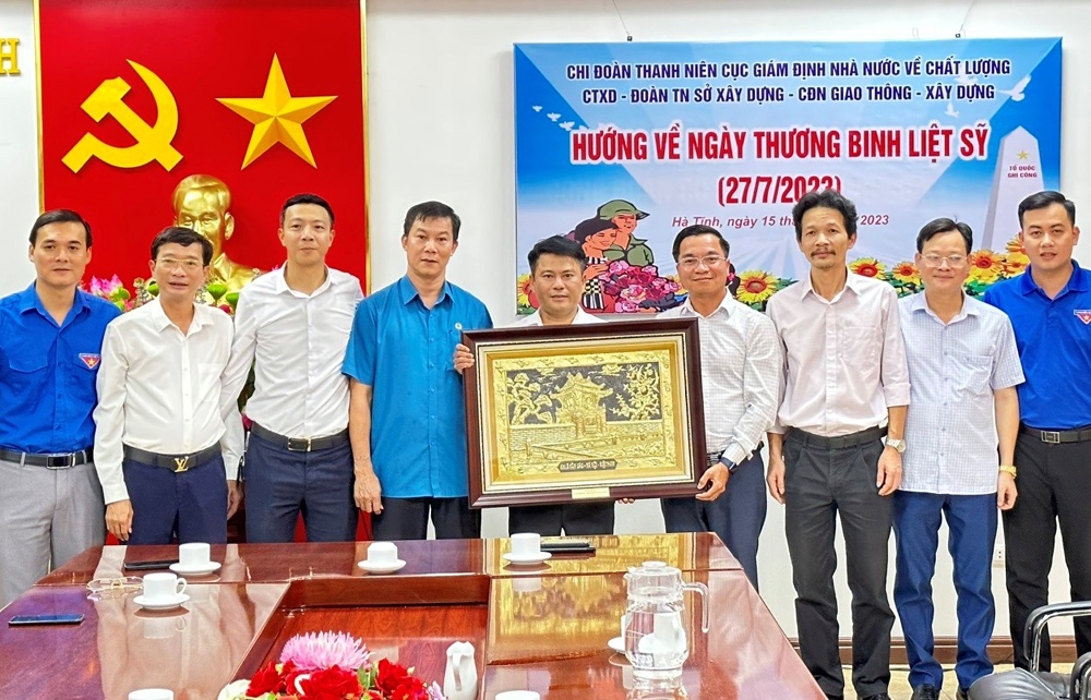 Tuổi trẻ Cục Giám định Nhà nước về chất lượng công trình xây dựng với hành trình tri ân tháng 7 tại Hà Tĩnh
