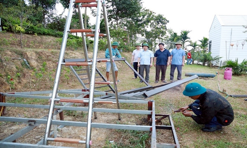 Thái Nguyên: Đã thực hiện tháo dỡ công trình xây dựng trái phép trên đảo giữa hồ Núi Cốc