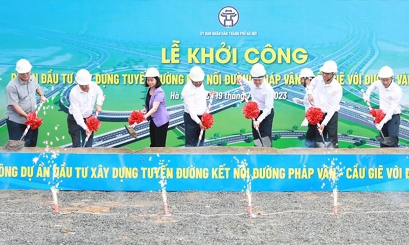 Hà Nội: Khởi công tuyến đường 3.200 tỷ đồng