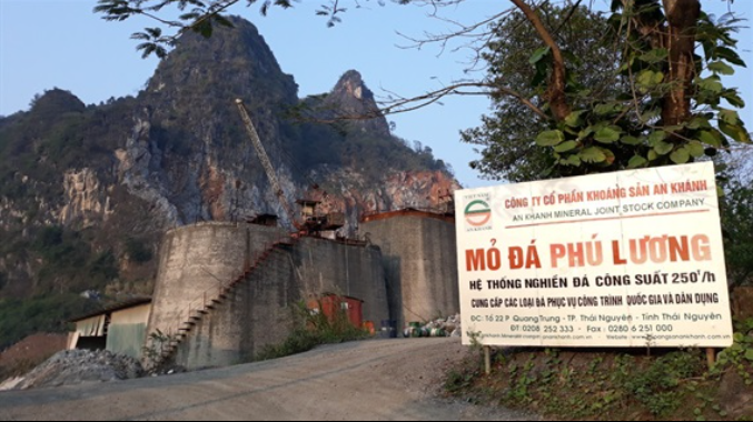 Thái Nguyên: Chấm dứt hoạt động Dự án xây dựng dây chuyền sản xuất vôi công nghiệp tại xã Yên Lạc