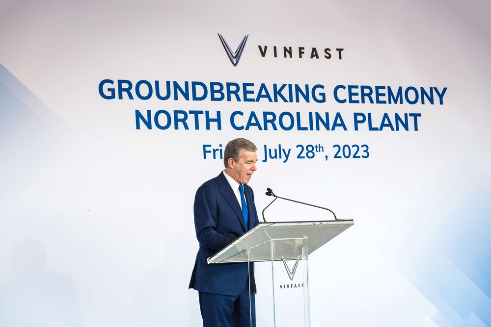 Vinfast khởi công nhà máy sản xuất xe điện tại Bắc Carolina