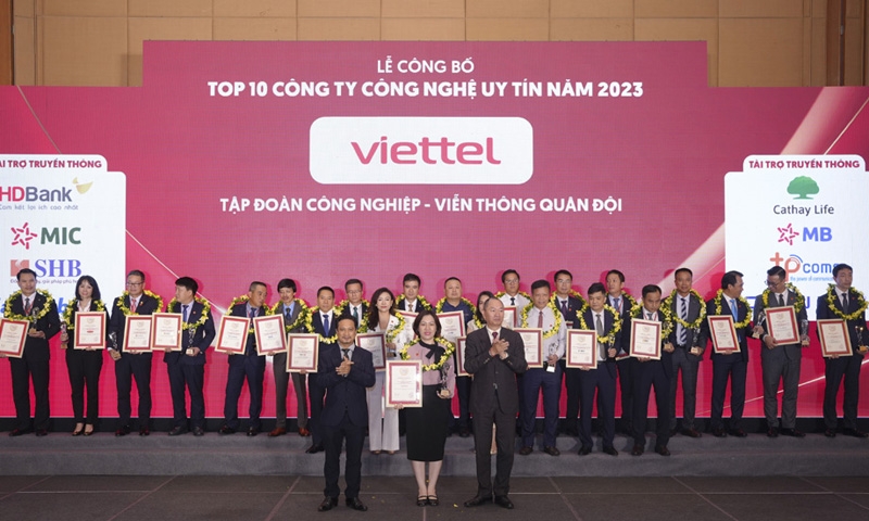 6 năm liên tiếp Viettel được vinh danh là Công ty Công nghệ thông tin – viễn thông uy tín nhất Việt Nam
