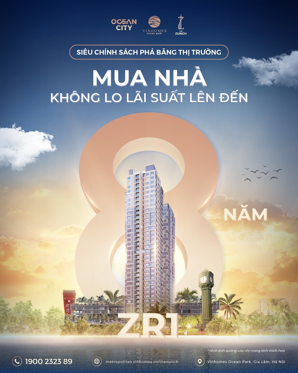 Mitsubishi và Vinhomes đồng hành áp dụng “siêu chính sách” miễn lãi 8 năm tại The Zurich 1 – Vinhomes Ocean Park 1