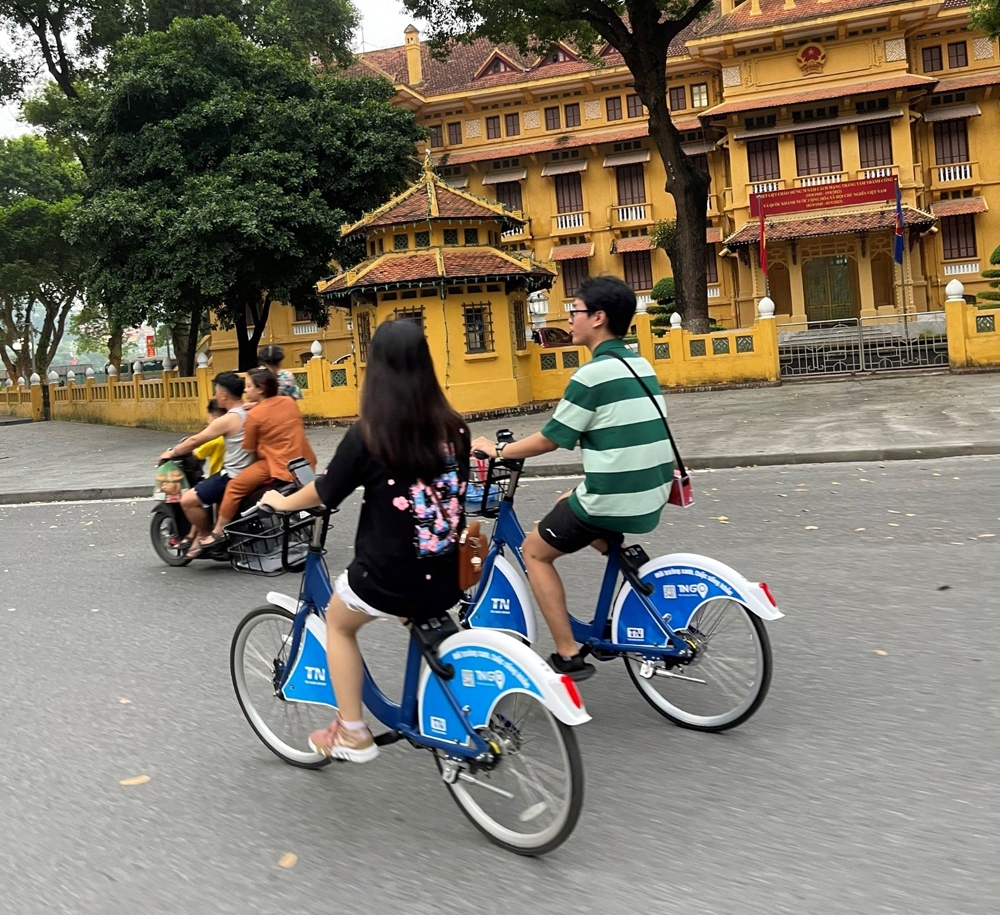 Hà Nội: Triển khai thử nghiệm dịch vụ xe đạp công cộng