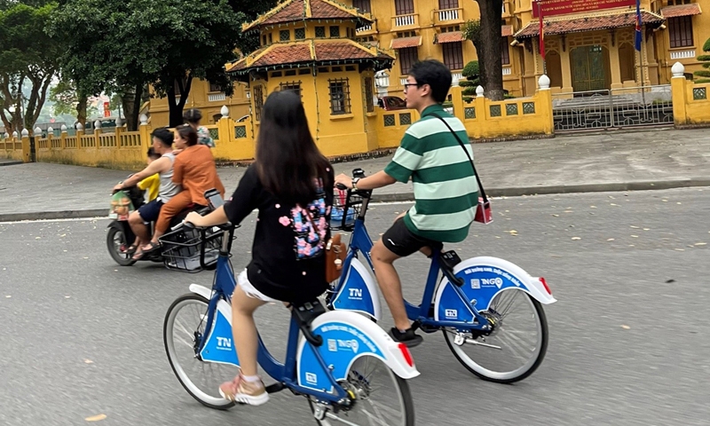 Hà Nội: Triển khai thử nghiệm dịch vụ xe đạp công cộng