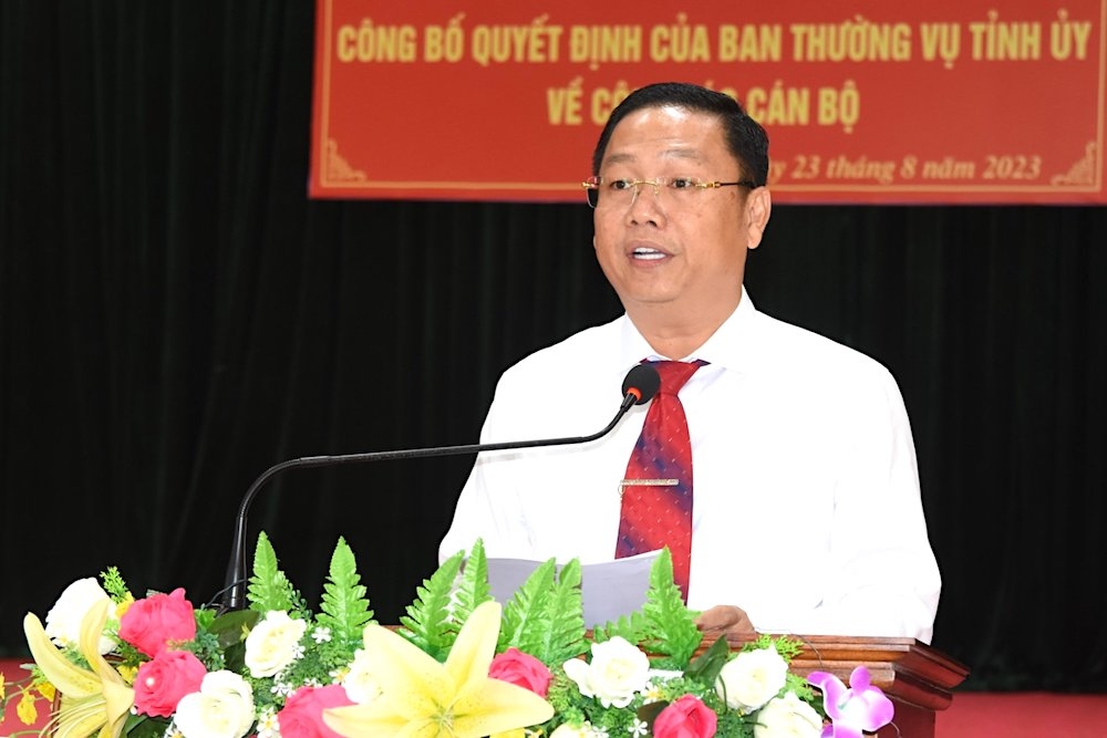 Giám đốc Sở Xây dựng Quảng Ngãi làm Bí thư Huyện ủy Sơn Tịnh