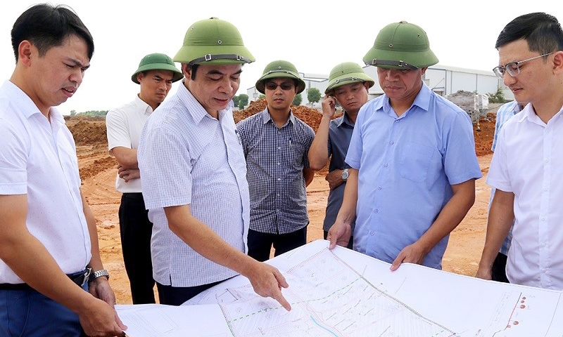 Phú Thọ: Phó Chủ tịch UBND tỉnh kiểm tra tiến độ Dự án Khu công nghiệp Trung Hà
