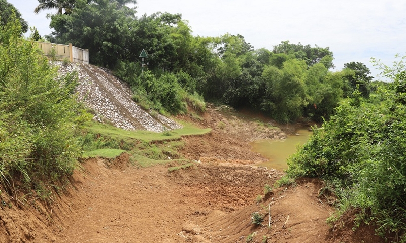 Thanh Hóa: Kiểm tra một số điểm phòng chống lụt bão huyện Lang Chánh và Thạch Thành