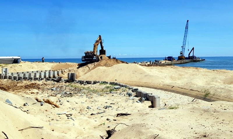 Thừa Thiên – Huế: Tăng tốc thi công Dự án cảng cá Tư Hiền trước mùa mưa bão