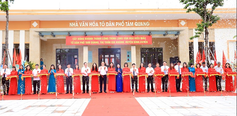 Bình Xuyên (Vĩnh Phúc): Khánh thành Khu thiết chế văn hóa, thể thao Làng văn hóa kiểu mẫu Tổ dân phố Tam Quang