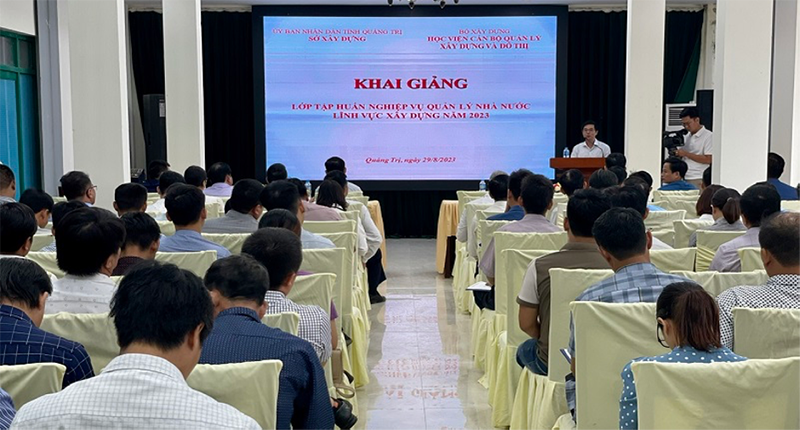 Quảng Trị: Tập huấn nghiệp vụ quản lý Nhà nước lĩnh vực xây dựng năm 2023