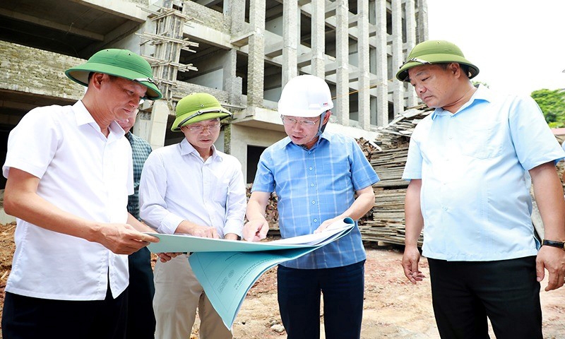 Chủ tịch UBND tỉnh Bắc Giang kiểm tra tiến độ một số dự án đầu tư công