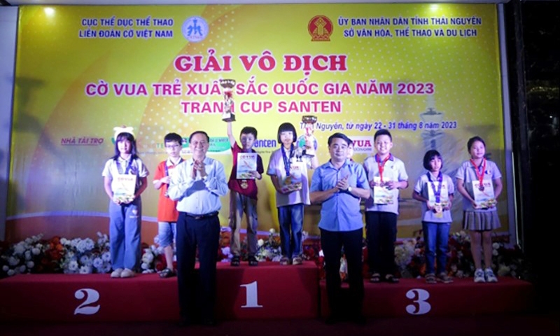 Thái Nguyên: 60 bộ huy chương được trao tại Giải vô địch Cờ vua trẻ xuất sắc quốc gia năm 2023